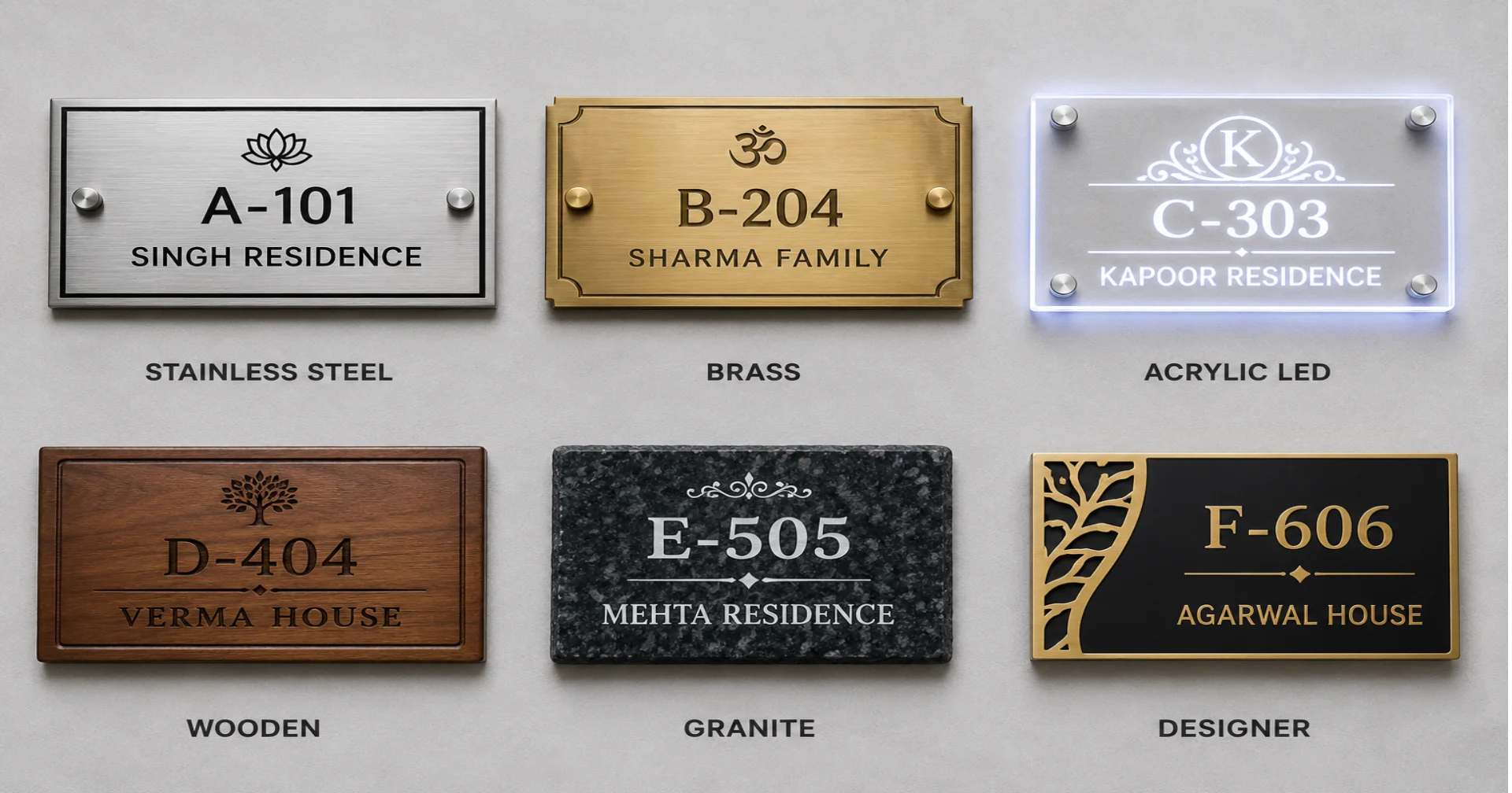 Custom Name Boards