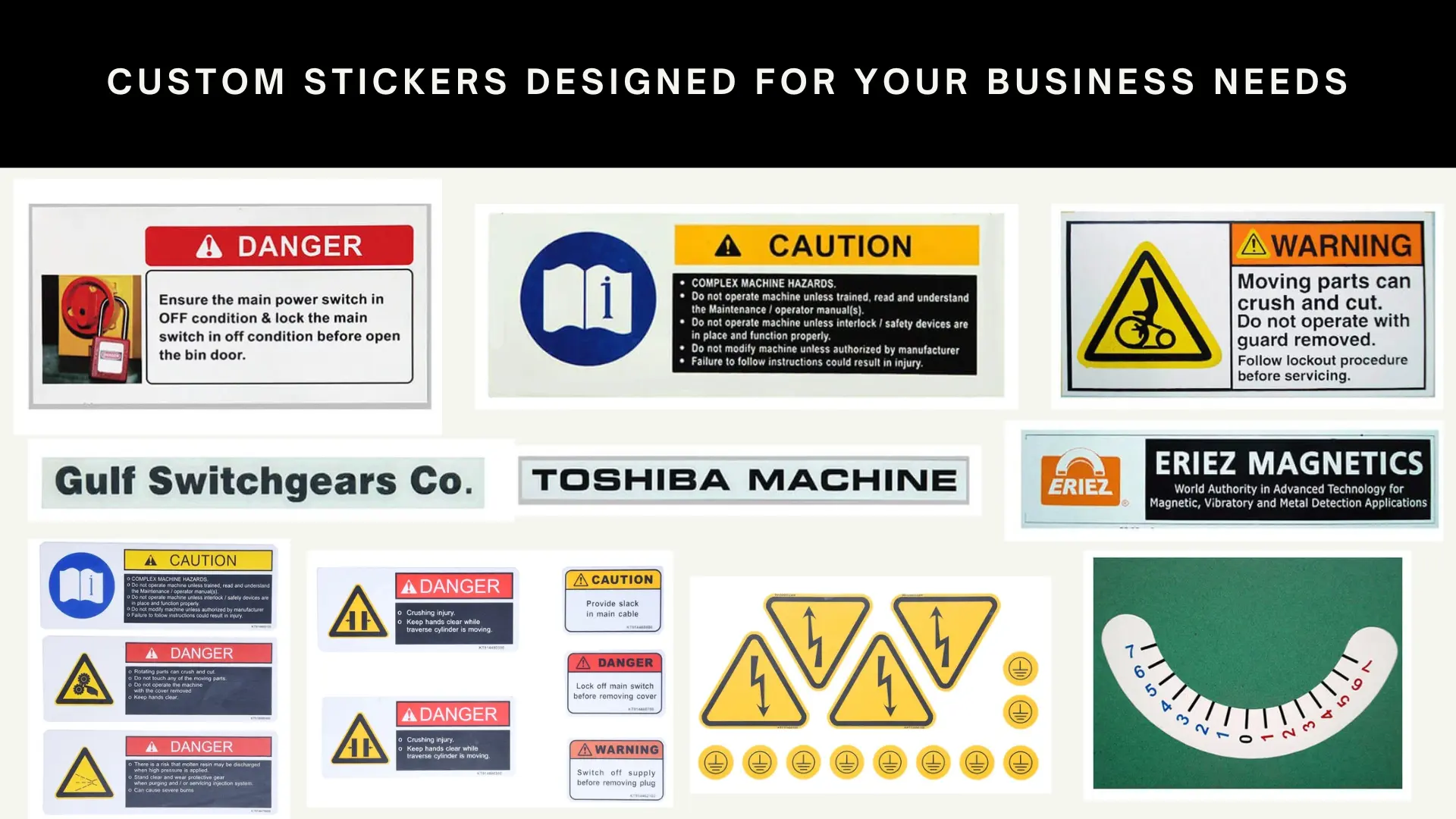 Leading Stickers Manufacturer | Custom Stickers Manufacturer