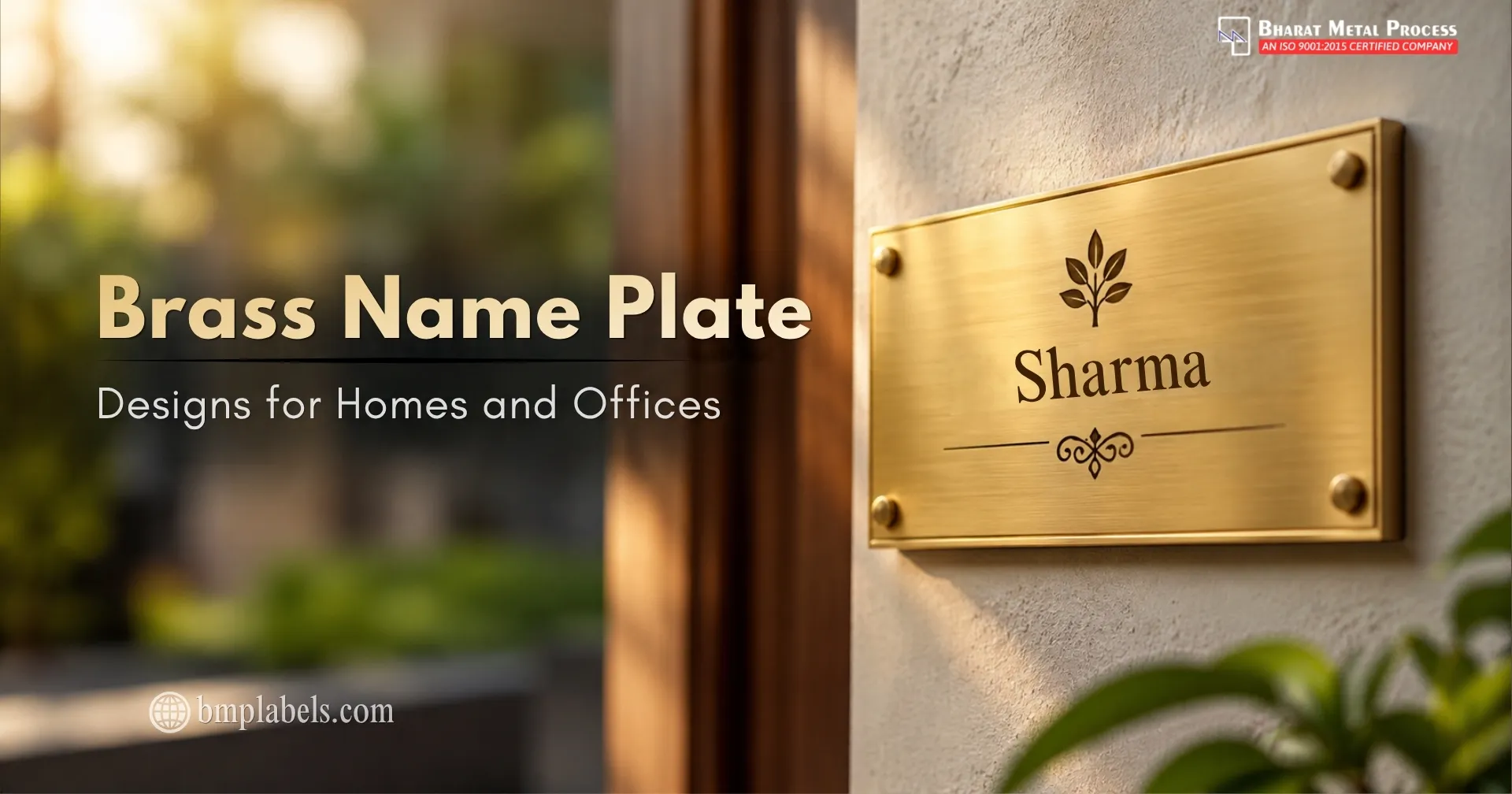Brass Name Plate 