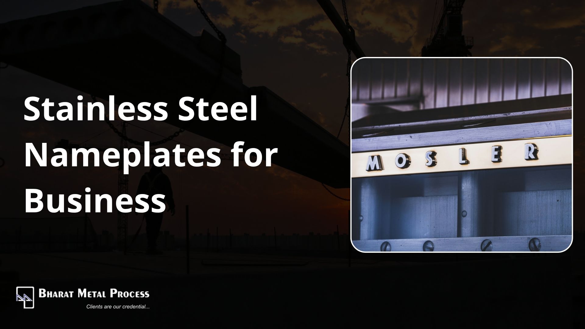 Stainless Steel Nameplates by BMP Labels
