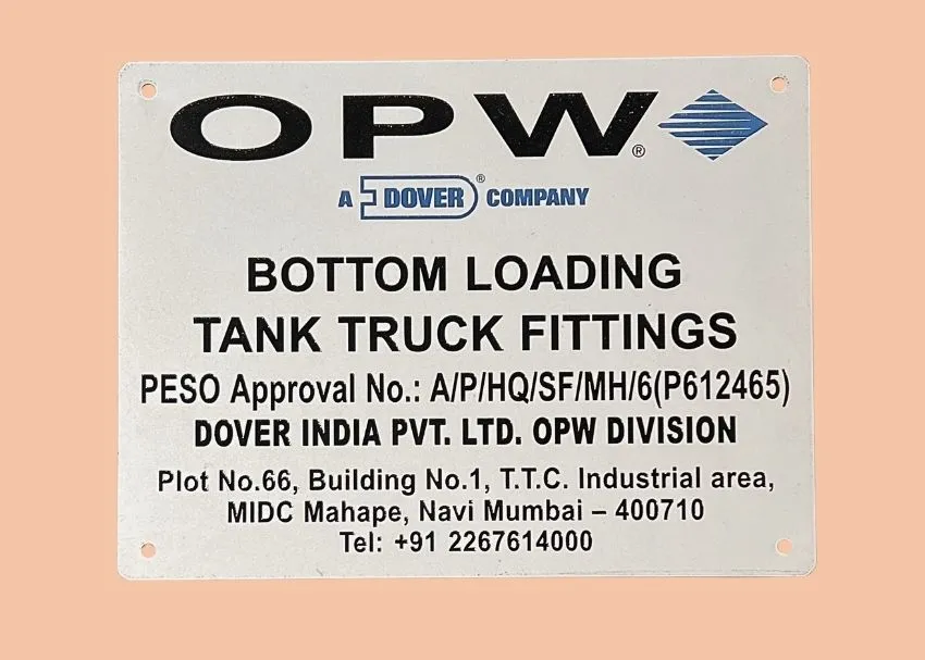 Aluminium Name Plate