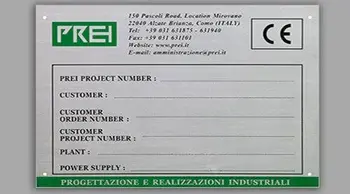 Screen Printed Name Plate