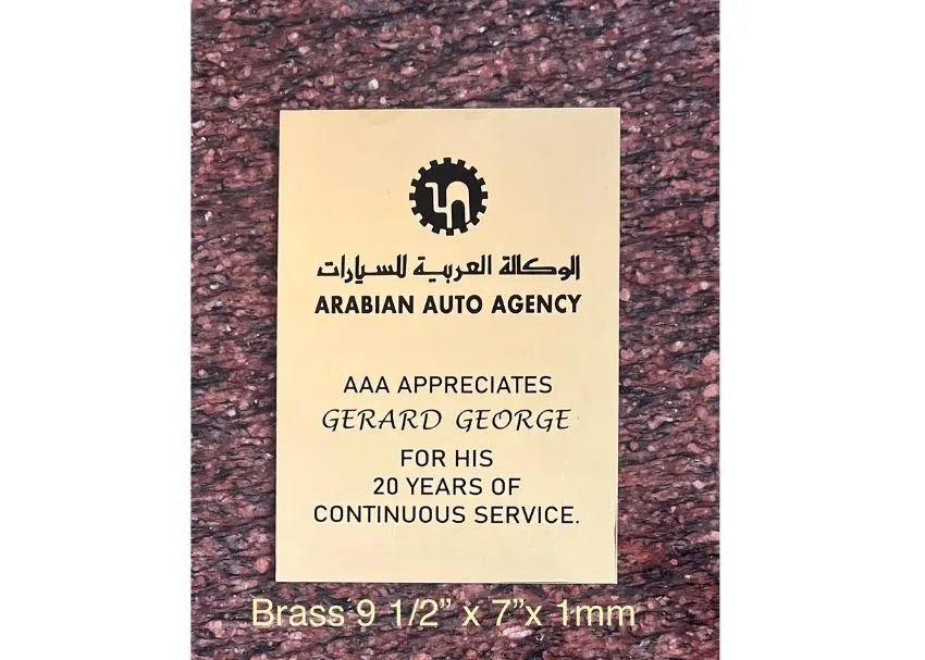 Brass Name Plates