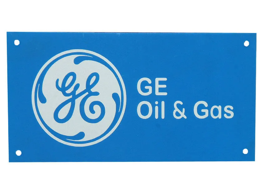 GE Aluminium Name Plate